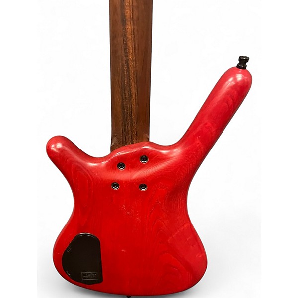 Used Warwick Pro Series Standard Corvette 4 String Red Electric Bass Guitar
