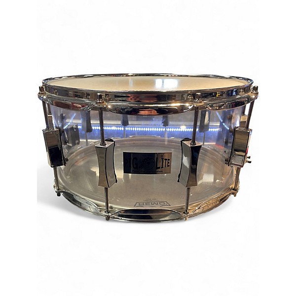 Used Pork Pie 14in Acrylic Snare Clear Drum