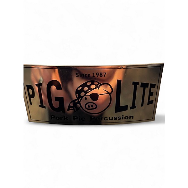 Used Pork Pie 14in Acrylic Snare Clear Drum