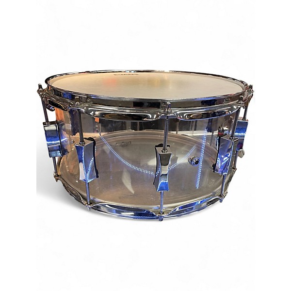 Used Pork Pie 14in Acrylic Snare Clear Drum