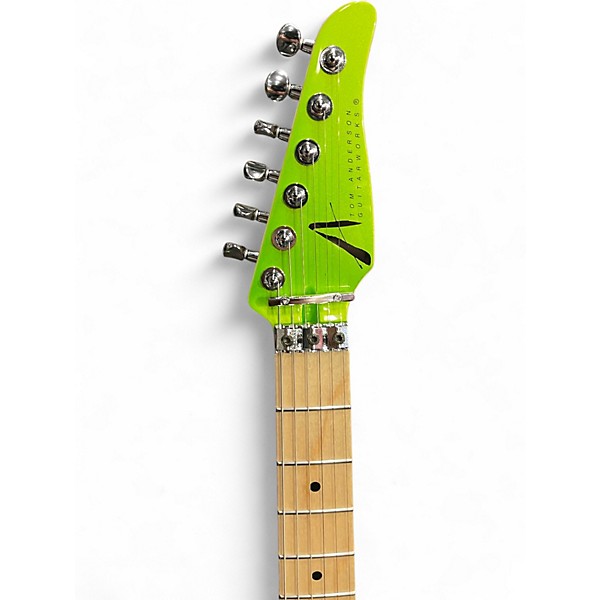 Used 2022 Tom Anderson LI'L ANGEL PLAYER METALLIC GREEN GO Solid Body Electric Guitar