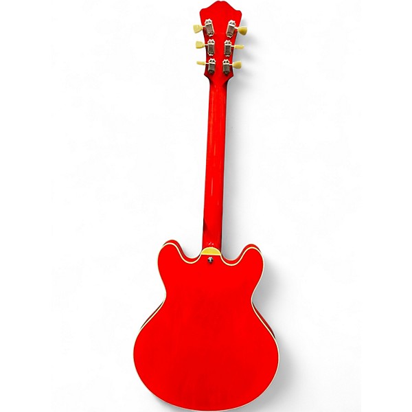 Used Eastman T386RD Red Hollow Body Electric Guitar