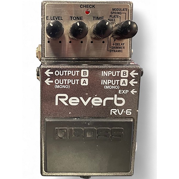 Used BOSS RV6 Digital Reverb Effect Pedal