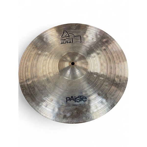 Used Paiste 18in Alpha crash Cymbal