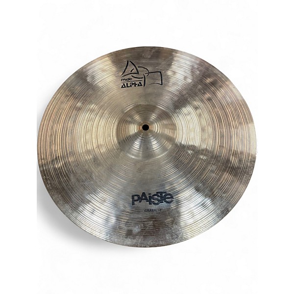 Used Paiste 18in Alpha crash Cymbal