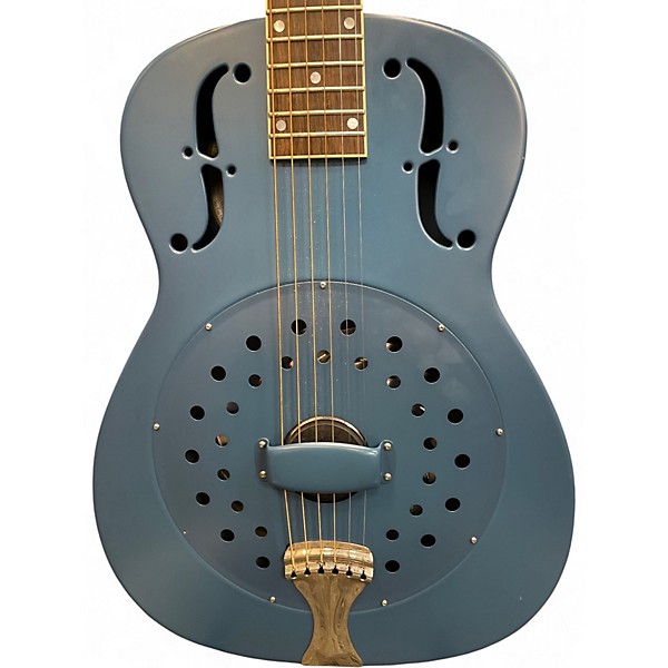 Used National Collegian satin blue Resonator Guitar