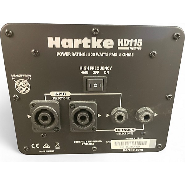 Used Hartke HD115 Bass Cabinet