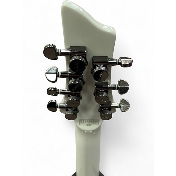 Used Schecter Guitar Research Hellraiser C7 7 String White Solid Body Electric Guitar