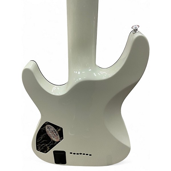 Used Schecter Guitar Research Hellraiser C7 7 String White Solid Body Electric Guitar