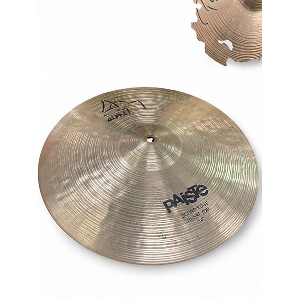 Used Paiste 14in Alpha Medium Hi Hat Top Cymbal