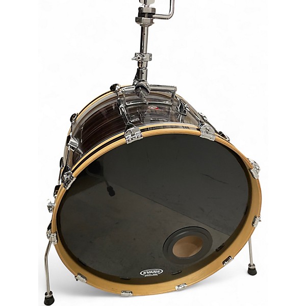 Used Barton Drums 3 Piece Studio Custom Birch Brown Stripes Drum Kit