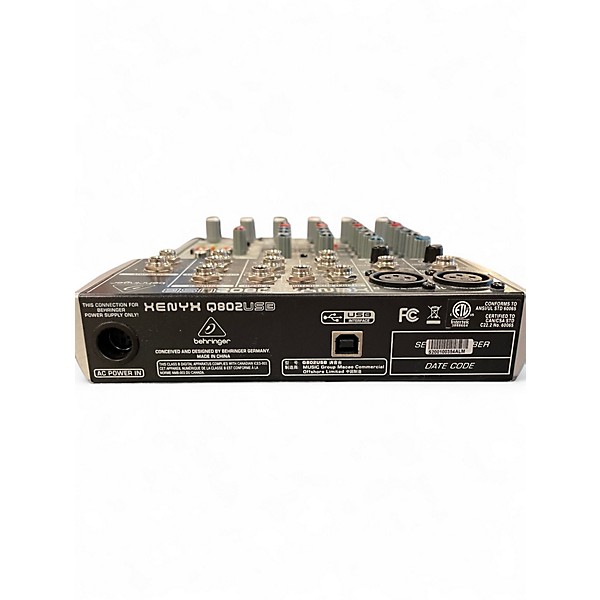 Used Behringer Xenyx Q802USB Unpowered Mixer