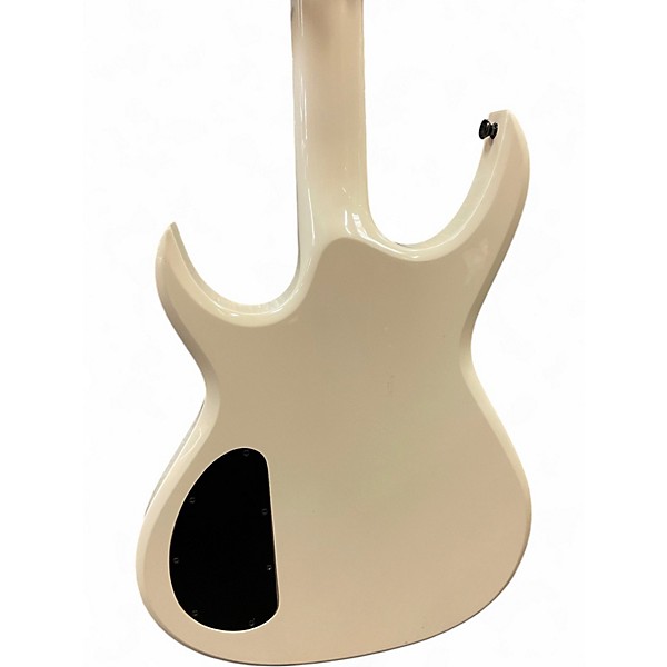 Vintage 1980s Carvin LB60 White Electric Bass Guitar