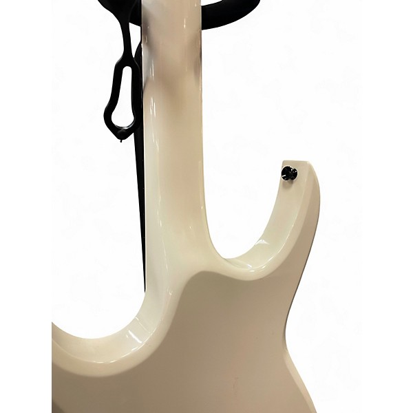 Vintage 1980s Carvin LB60 White Electric Bass Guitar