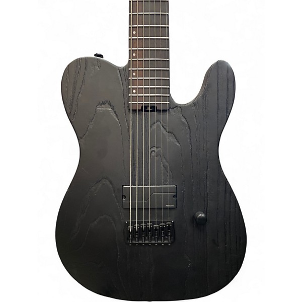 Used ESP LTD TE1007B WEATHERED BLACK Baritone Guitars