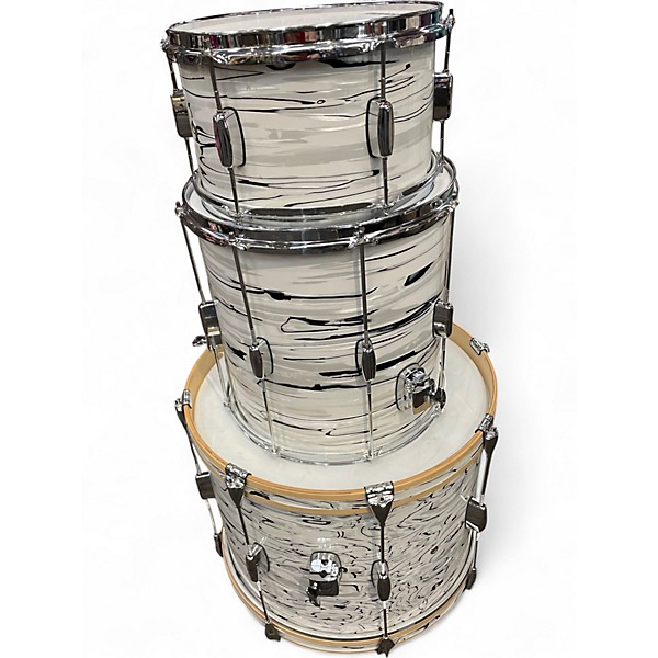 Used Barton Drums 3 Piece Essential   BEECH MARBAL Drum Kit