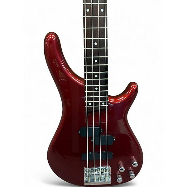 Used Raven PJ Bass Copy Metallic Candy Red Electric Bass Guitar