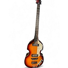 Used Hofner B Bass Icon Series Sunburst Electric Bass Guitar