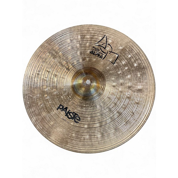 Used Paiste 16in alpha crash Cymbal