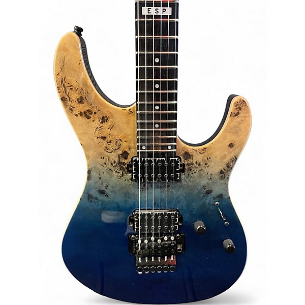 Used ESP E-II SN-II blue natural fade Solid Body Electric Guitar
