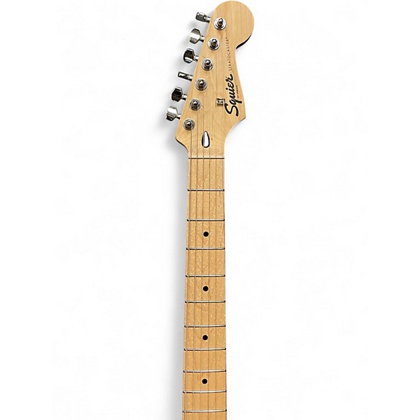 Used Squier stratocaster Black Solid Body Electric Guitar