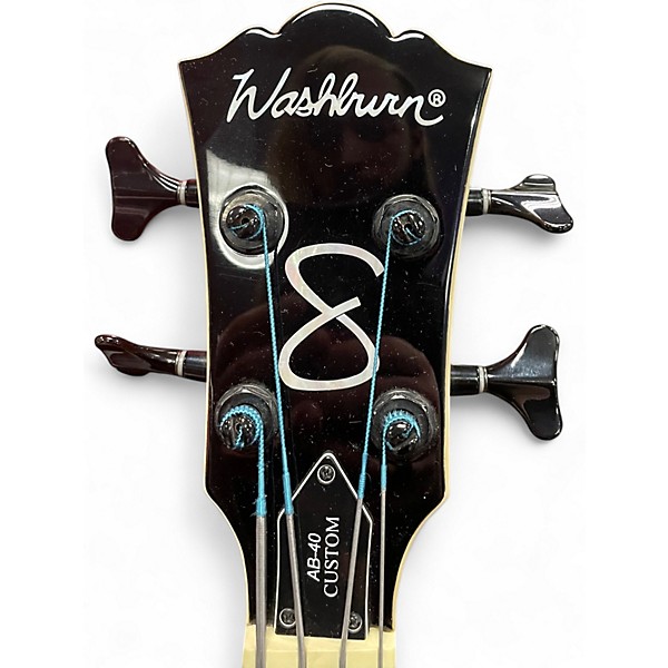 Used Washburn AB40SHNK Natural Electric Bass Guitar