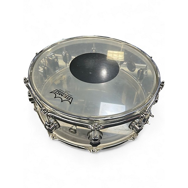 Used DW 14X5.5 Design Series Acrylic Snare Clear Drum