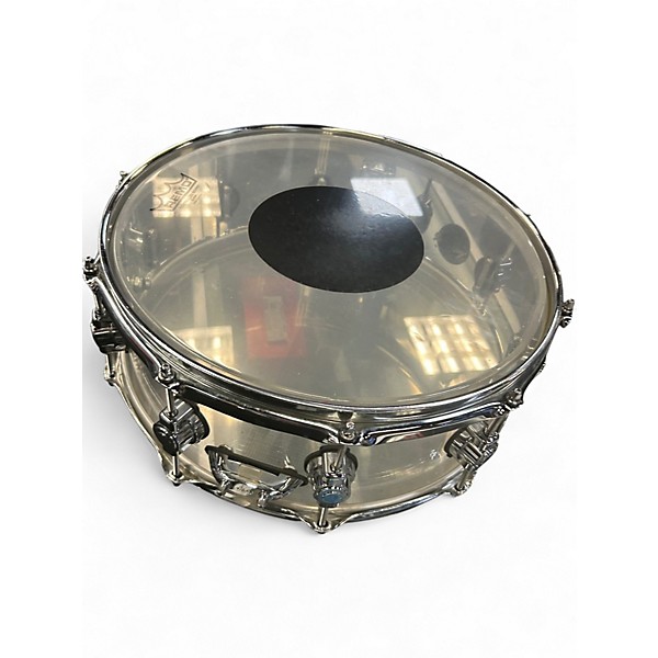 Used DW 14X5.5 Design Series Acrylic Snare Clear Drum