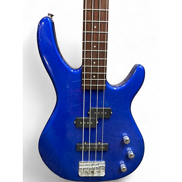 Used Squier ELECTRIC BASS Blue Electric Bass Guitar