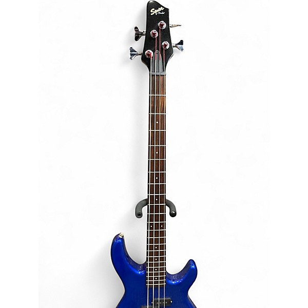 Used Squier ELECTRIC BASS Blue Electric Bass Guitar