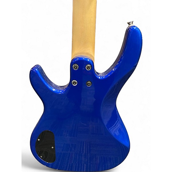 Used Squier ELECTRIC BASS Blue Electric Bass Guitar