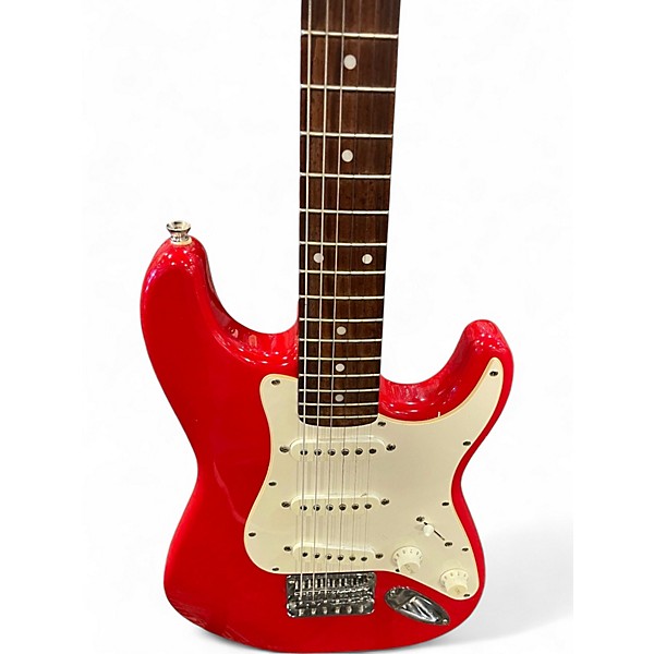 Used Squier Mini Affinity Stratocaster Red Electric Guitar