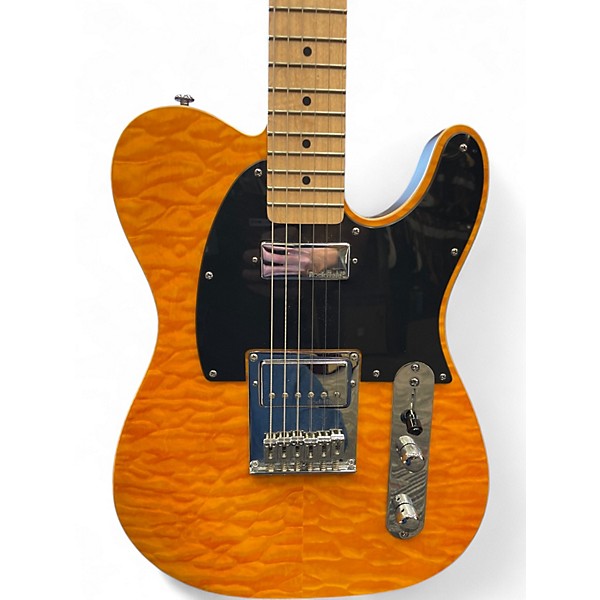 Used 2021 Michael Kelly Hybrid 55 Trans Amber Solid Body Electric Guitar