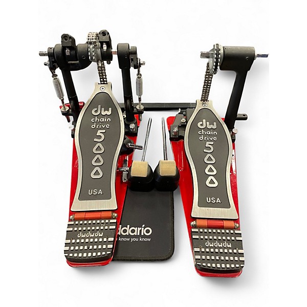 Used DW 5000 Series Double Double Bass Drum Pedal