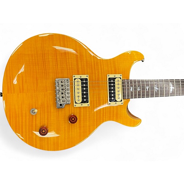 Used PRS Carlos Santana Signature SE TRANS YELLOW Solid Body Electric Guitar