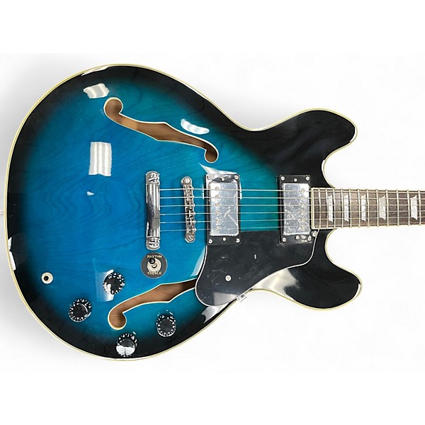 Used Firefly HOLLOWBODY DARK BLUE BURST Hollow Body Electric Guitar