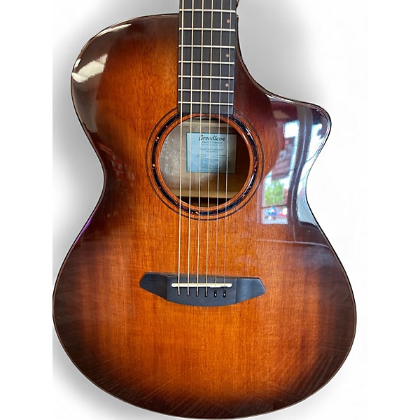 Used Breedlove Pursuit EX S Concert BO CE Burbon Burst Acoustic Electric Guitar