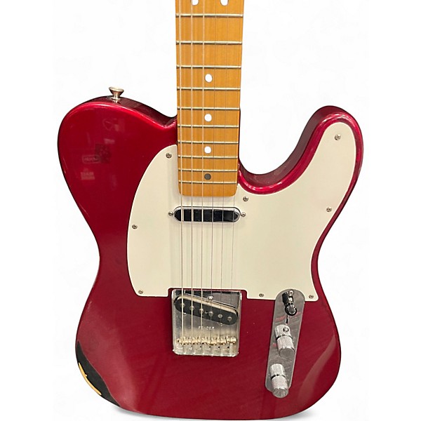 Used Fender Artist Series James Burton Telecaster Candy Apple Red Solid Body Electric Guitar
