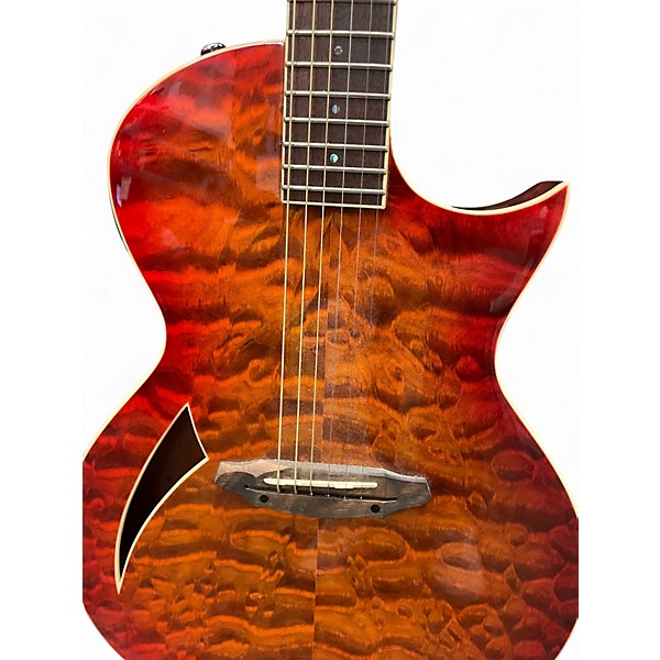 Used ESP LTD TL6 Tiger Eye Burst Acoustic Electric Guitar