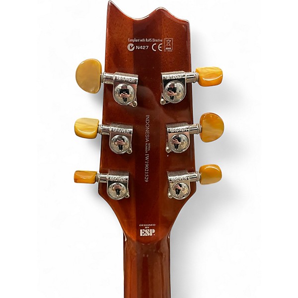 Used ESP LTD TL6 Tiger Eye Burst Acoustic Electric Guitar
