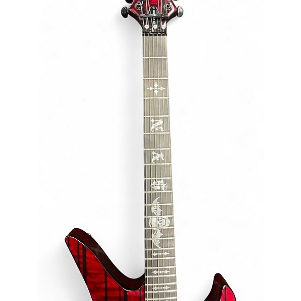 Used Schecter Guitar Research Synyster Gates Signature Standard red Solid Body Electric Guitar