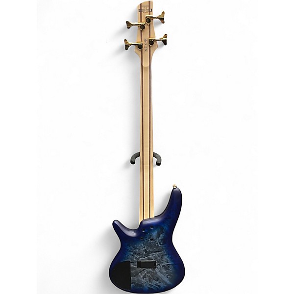Used Ibanez SR300EDX Cosmic Blue Frozen Matte Electric Bass Guitar