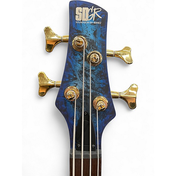 Used Ibanez SR300EDX Cosmic Blue Frozen Matte Electric Bass Guitar
