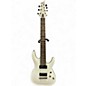 Used Schecter Guitar Research Demon 7 String White Solid Body Electric Guitar thumbnail