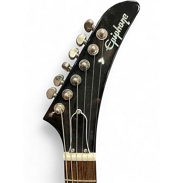 Used Epiphone Explorer Black Solid Body Electric Guitar