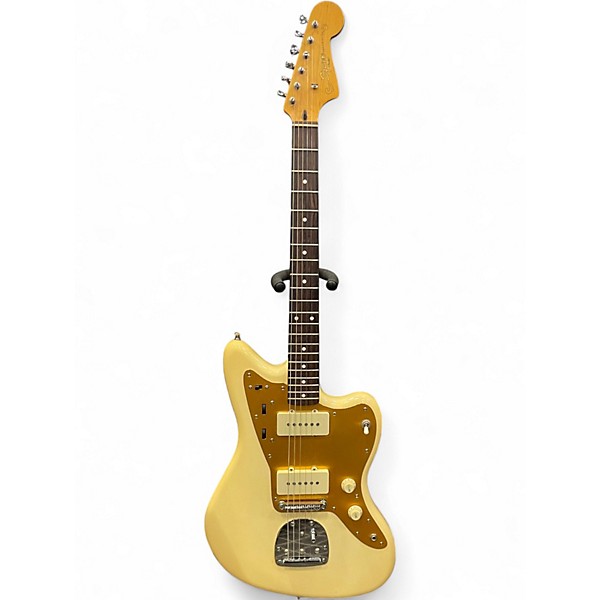 Used Squier J Mascis Jazzmaster Vintage White Solid Body Electric Guitar