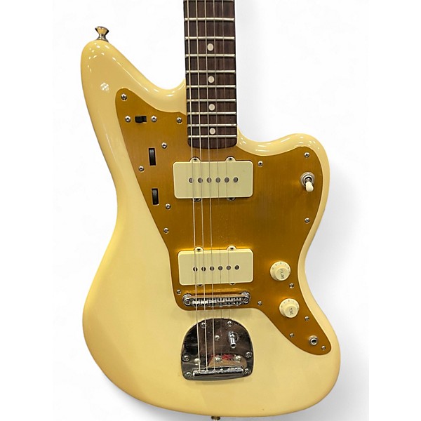 Used Squier J Mascis Jazzmaster Vintage White Solid Body Electric Guitar