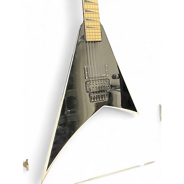 Used 1990s Jackson RR24 BLACK WITH WHITE PINSTRIPE Solid Body Electric Guitar
