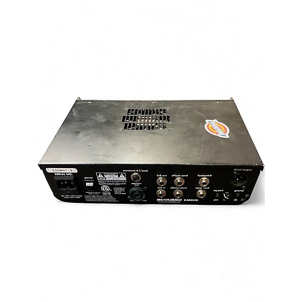 Used Acoustic B300H 300W Bass Amp Head