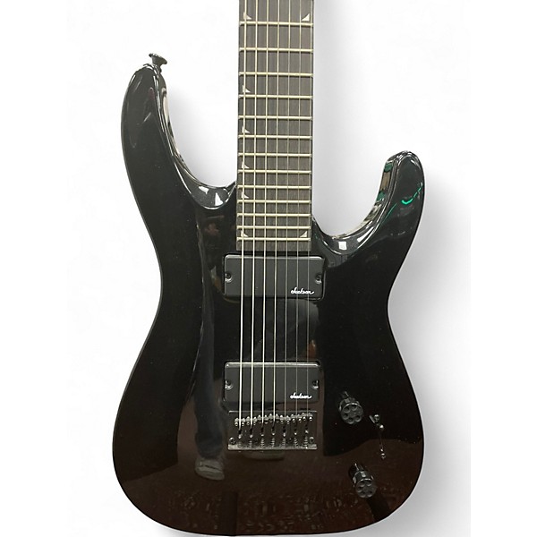 Used Jackson JS22-7 Dinky 7 String Black Solid Body Electric Guitar